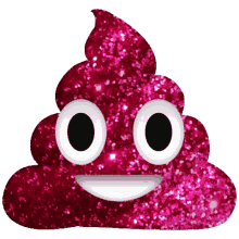 bling sparkle poop emoji pooping