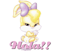 Baby Lola Bunny Hola GIF - Baby Lola Bunny Hola GIFs