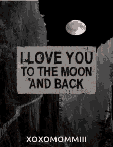 I Love You To The Moon And Back Always GIF - I Love You To The Moon And Back Always I Love You GIFs