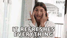 I Refreshes Everything Facial GIF - I Refreshes Everything Facial Skin Care Routine GIFs