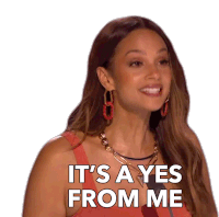 Its A Yes From Me Alesha Dixon Sticker - Its A Yes From Me Alesha Dixon Britains Got Talent Stickers
