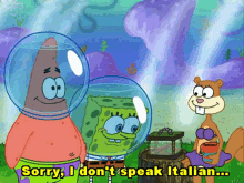 Sponge Bob Italian Sandy Cheeks GIF - Sponge Bob Italian Italian Sandy Cheeks GIFs