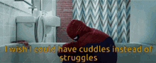 Spider Man Shower GIF - Spider Man Shower Crying GIFs
