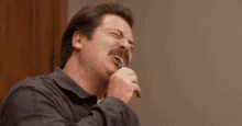 parks and recreation ron swanson extracting tooth nick offerman