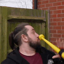 Blowing Of Horn Jim Caddy Caddick GIF - Blowing Of Horn Jim Caddy Caddick Caddicarus GIFs