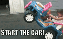 girl star the car kid toy car