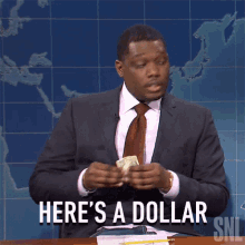 Heres A Dollar Saturday Night Live GIF - Heres A Dollar Saturday Night Live Weekend Update GIFs