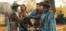 All For One GIF - All For One Team Musketeer GIFs