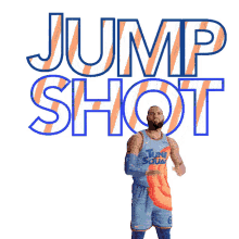 jump shot lebron james space jam a new legacy go for the score shoot the ball