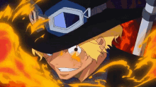 sabo attack one piece anime