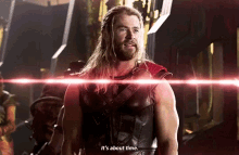 Its About Time Thor GIF - Its About Time Thor Marvel GIFs