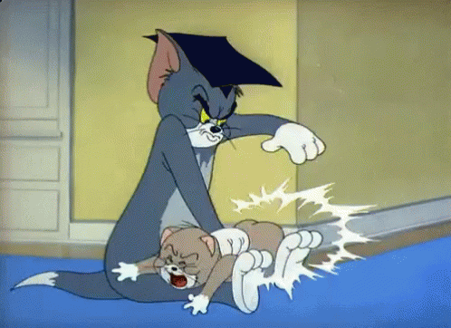 Spank Tom And Jerry GIF - Spank Tom And Jerry Tom GIFs
