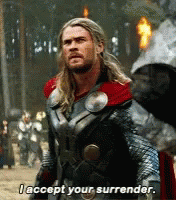 Thor Accept GIF - Thor Accept Surrender GIFs