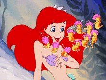 Ariel The Little Mermaid GIF - Ariel The Little Mermaid Seahorse GIFs