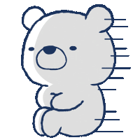 White Bear Sticker - White Bear Thinking Stickers