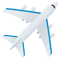 Airplane Travel Sticker - Airplane Travel Joypixels Stickers