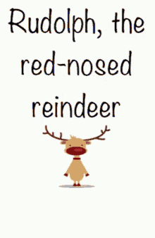 Rudolph Rudolph The Red Nose Reindeer GIF - Rudolph Rudolph The Red Nose Reindeer Christmas Songs GIFs