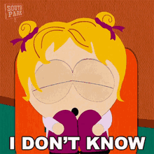 I Dont Know Flora Larsen GIF - I Dont Know Flora Larsen South Park GIFs