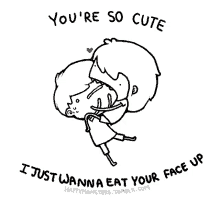 you are so cute just wanna eat your face up couple love cute