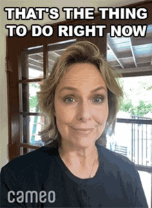 Thats The Thing To Do Right Now Melora Hardin GIF - Thats The Thing To Do Right Now Melora Hardin Cameo GIFs