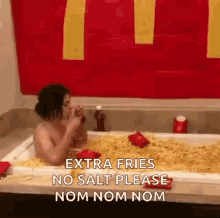 Tub Fries Chips GIF - Tub Fries Chips Hungry GIFs