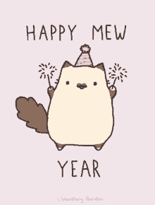 adorable cat happy happy new year new year