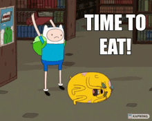 Adventure Time Time To Eat GIF - Adventure Time Time To Eat Book GIFs