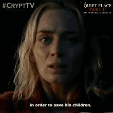 In Order To Save His Children Emily Blunt GIF - In Order To Save His Children Emily Blunt Evelyn Abbott GIFs