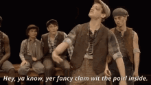 Newsies Fancy Clam With Pearl Inside GIF - Newsies Fancy Clam With Pearl Inside King Of New York GIFs