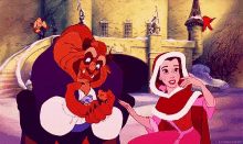 Beauty And The Beast Animals GIF - Beauty And The Beast Animals Snowing GIFs