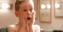 Oh No GIF - Home Alone Macaulay Culkin After Shave GIFs