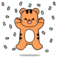 Tiger Animal Sticker - Tiger Animal Celebrate Stickers