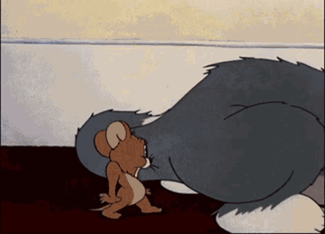 The perfect Tom And Jerry Haha Cartoons Animated GIF for your conversation....