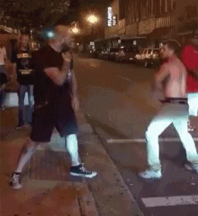 Street Fight Punch GIF - Street Fight Punch Knockout pic pic