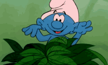 The Smurfs You Cant Catch Me GIF - The Smurfs You Cant Catch Me Raspberry GIFs