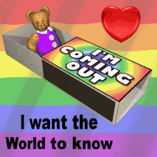 Im Coming Out World To Know GIF - Im Coming Out World To Know Gay Pride GIFs