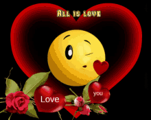 All Is Love Love You GIF - All Is Love Love You Emoji GIFs