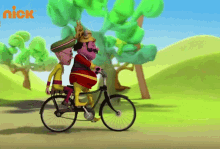 Riding A Bicycle Motu GIF - Riding A Bicycle Motu Patlu GIFs