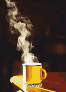 Hot Tea GIF - Hot Tea Smoky GIFs