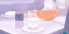 coffee aesthetic anime tea