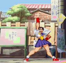 street fighter sakura alpha zero schoolgirl