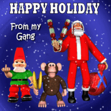 Happy Holiday From My Gang GIF - Happy Holiday From My Gang Christmas Gang GIFs
