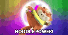 Noodle Power Gatto Polpetta GIF - Noodle Power Gatto Polpetta Pasta Power GIFs