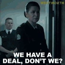 We Have A Deal Dont We Joan Ferguson GIF - We Have A Deal Dont We Joan Ferguson Wentworth GIFs