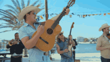 Playing The Guitar Jon Pardi GIF - Playing The Guitar Jon Pardi Tequila Little Time Song GIFs