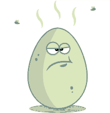 huevo podrido annoyed smelly flies