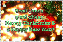 good morning merry christmas and happy new year good cheer