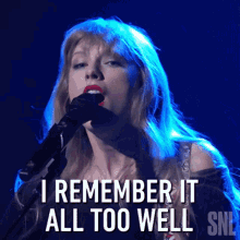 I Remember It All Too Well Taylor Swift GIF - I Remember It All Too Well Taylor Swift Saturday Night Live GIFs