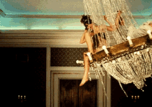 Swinging From Chandelier Gifs Tenor, Can You Swing From A Chandelier