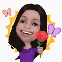 Chatlotte Giving Flower GIF - Chatlotte Giving Flower For You GIFs